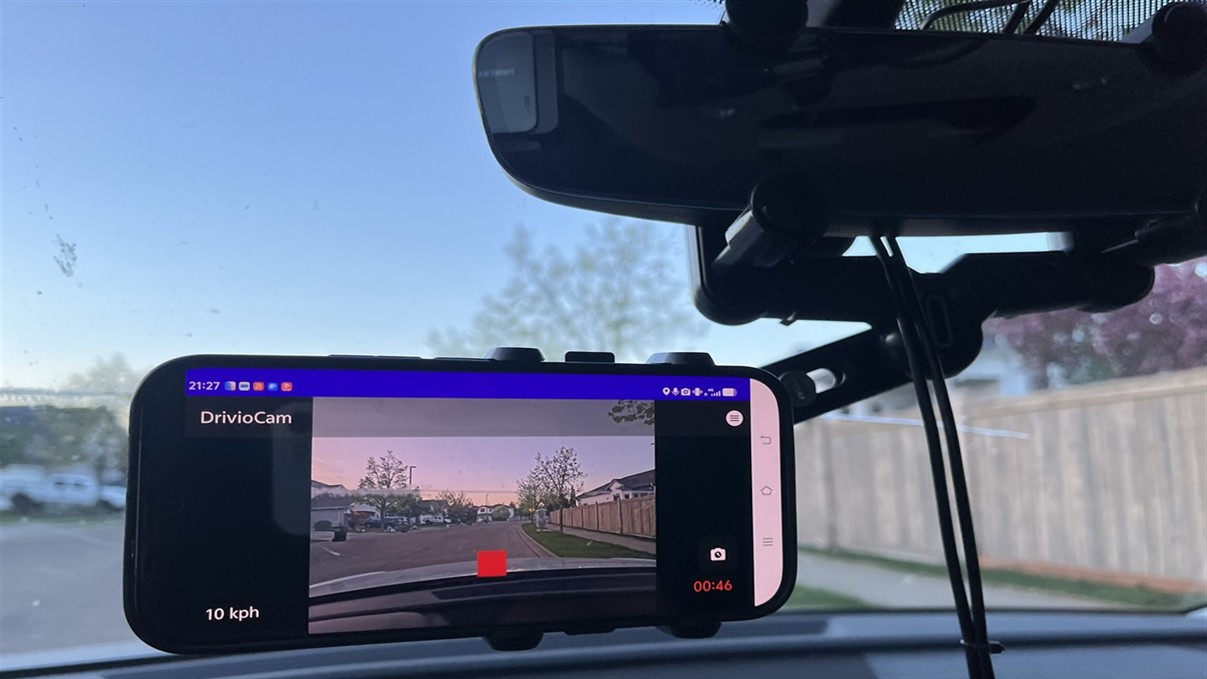 DrivioCam main screen